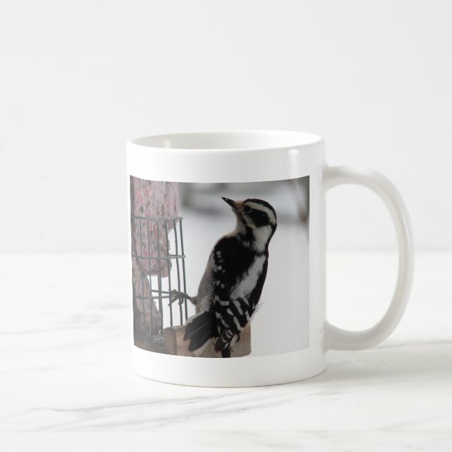 Downy Woodpecker Kaffeetasse (Rechts)