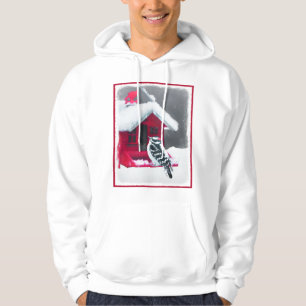 Downy Woodpecker Painting - Original Bird Art Hoodie