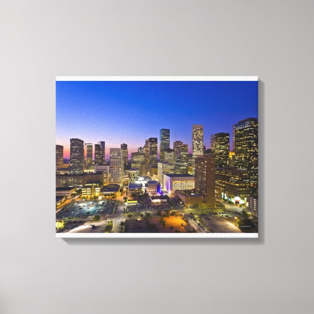 Dowtown Houston Leinwanddruck (Vorderseite)