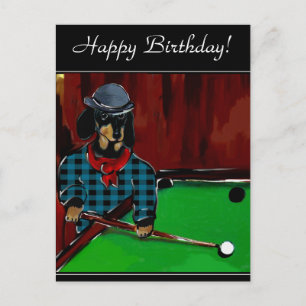 DOXIE BILLIARDS POSTKARTE