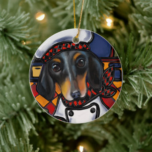 DOXIE CHEF KERAMIK ORNAMENT