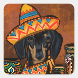 DOXIE QUADRATISCHER AUFKLEBER