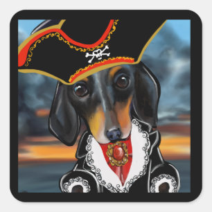 DOXIE  QUADRATISCHER AUFKLEBER