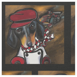 Doxie-Rennfahrer Stoff
