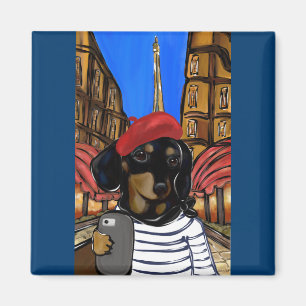 Doxie Selfie Magnet