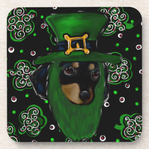 Doxie St. Patty Getränkeuntersetzer