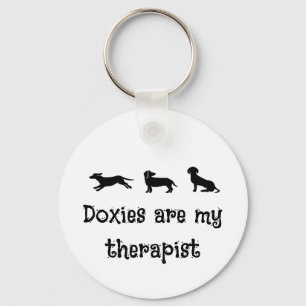 Doxies sind mein Therapeut Süßer Dachshund Schlüsselanhänger