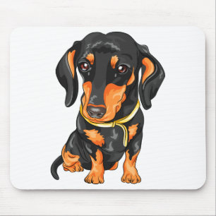 Doxin Niedliche Welpe Weiner Dog Cartoon Dackel Mousepad