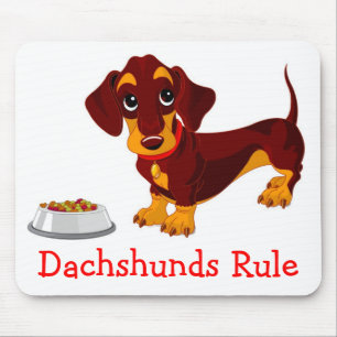 Doxin Welpen Cartoon Wiener Hund Liebhaber Dachshu Mousepad