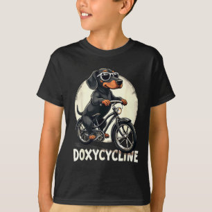 Doxycyclin Apotheke lustiger Dachshund auf Fahrrad T-Shirt