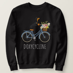 Doxycyclin Apotheke Wortspiel , Dachshund auf Fahr Sweatshirt