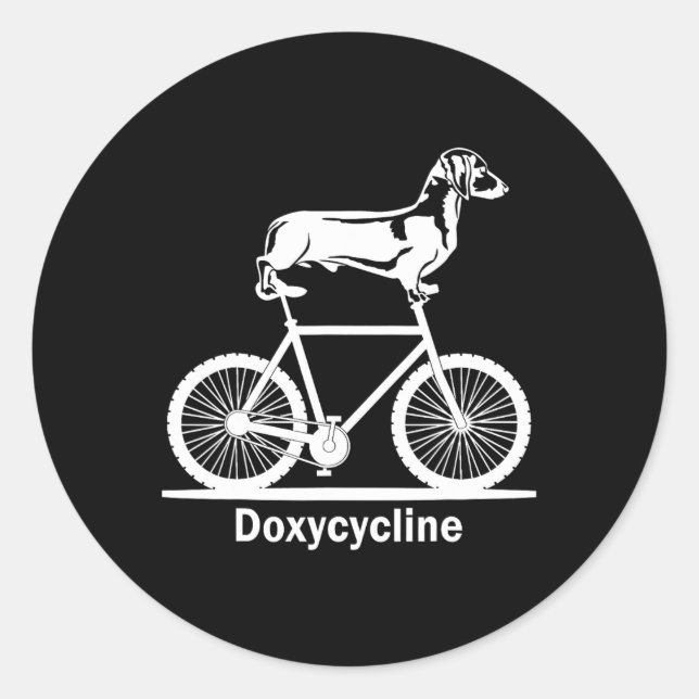 Doxycyclin Pharmacy Pun Funny Veterinary Pharmacie Runder Aufkleber (Vorderseite)