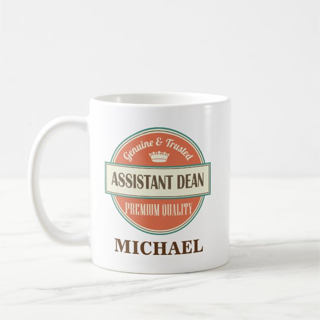 Doyen auxiliaire Personalized Office Mug Gift (Gauche)