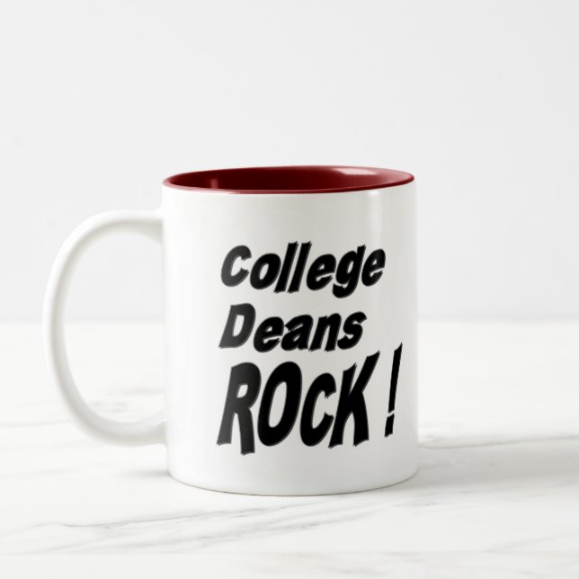 Doyens Rock d'université ! Tasse (Gauche)
