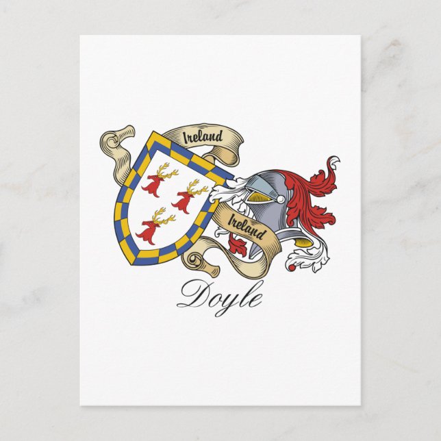 Doyle Familienwappen Postkarte (Vorderseite)
