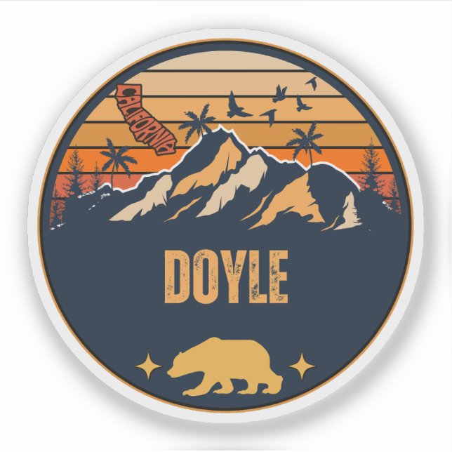 Doyle, Kalifornien Aufkleber (Vorderseite)