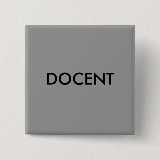 DOZENT BUTTON (Vorderseite)