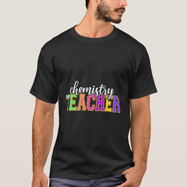 Dozent für Chemie Funny Back School T-Shirt (Vorderseite)