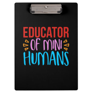 Dozentin Art Educator von Mini Human Klemmbrett