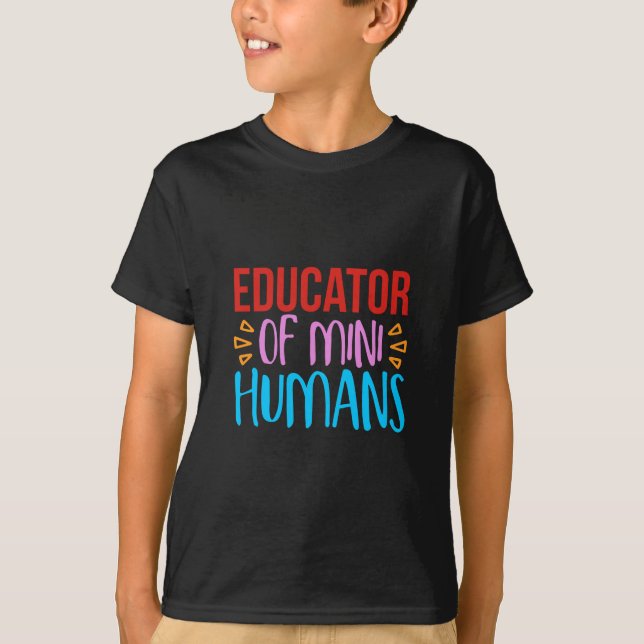 Dozentin Art Educator von Mini Human T-Shirt (Vorderseite)