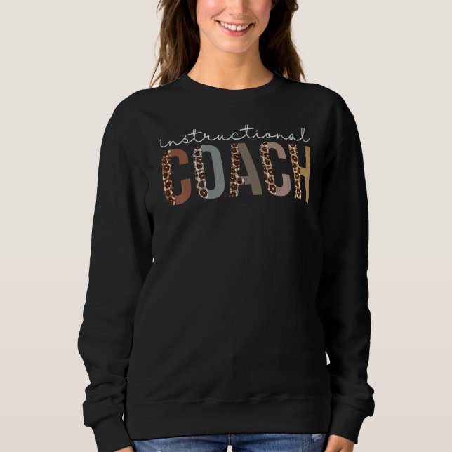 Dozentin Leopard für Frauen Sweatshirt (Vorderseite)