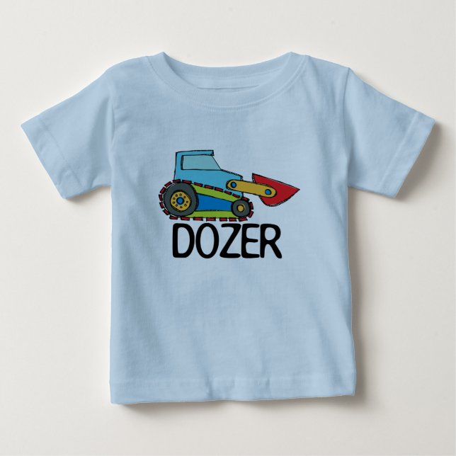 Dozer Bulldozer Transportation Baby T-shirt (Vorderseite)