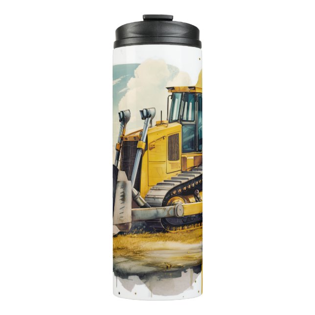Dozer Life, Bulldozer Bauausrüstung Thermosbecher (Vorderseite)