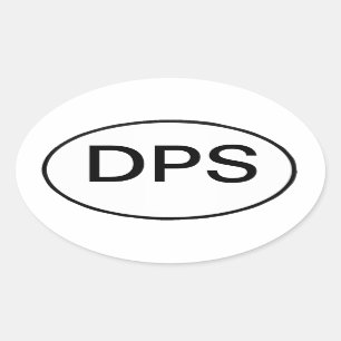 DPS: internationale Kfz-Reg. Ovaler Aufkleber