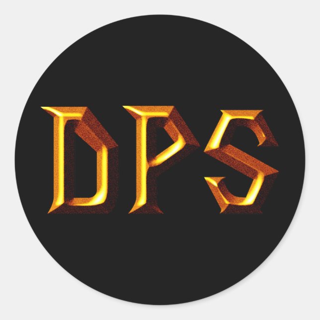 DPS RUNDER AUFKLEBER (Vorderseite)