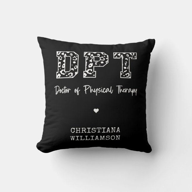 DPT Arzt für Physikalische Therapie Geschenk Kissen (Vorderseite)