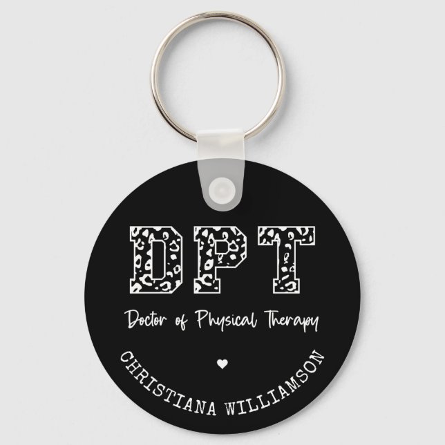 DPT Arzt für Physikalische Therapie Geschenk Schlüsselanhänger (Vorderseite)