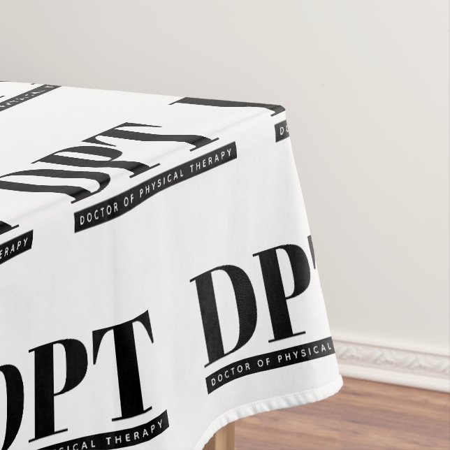 DPT Doktor der Physikalischen Therapieabteilung Tischdecke (Beispiel)
