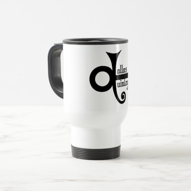 DQ-Thermoskanne Reisebecher (Vorderseite Links)