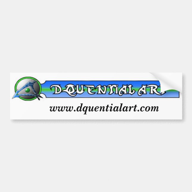 Dquential Kunst-Stoßdämpfer sitcker Autoaufkleber (Vorne)