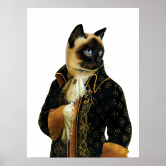 DR.041 Siamesisches Katzen-Plakat Poster