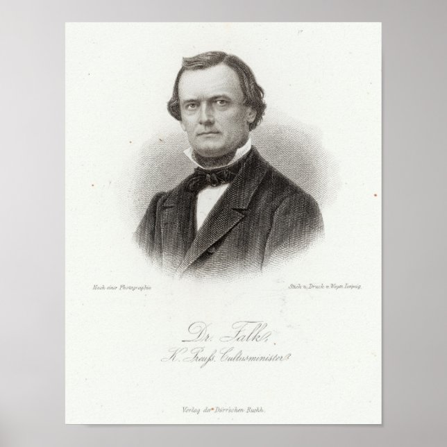 Dr. Adalbert Falk Poster (Vorne)