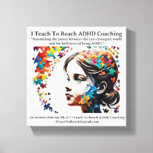 Dr.Anders Osborne Ph.D. - ADHD Gecoacht Leinwanddruck