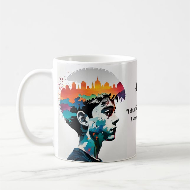 Dr. Anders Osborne Ph.D. Positives Zitat ADHD-TASS Kaffeetasse (Links)