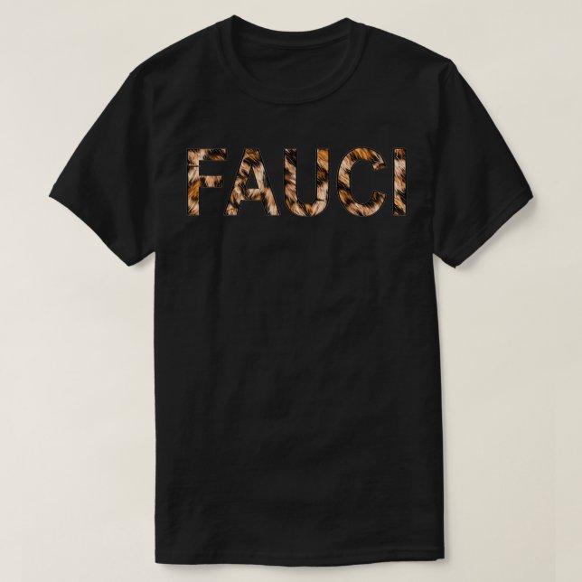 Dr. Anthony Fauci Team Science Leopard Niedlich T-Shirt (Design vorne)