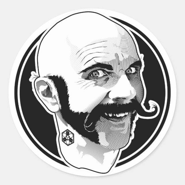 Dr. Awkward Circle Sticker (Vorderseite)