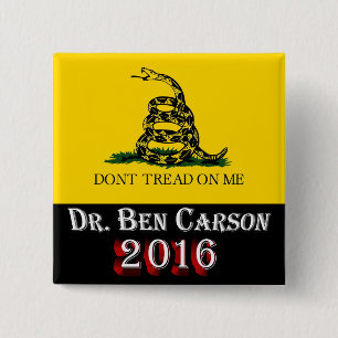 Dr. Ben Carson 2016 - treten Sie nicht auf mir Button