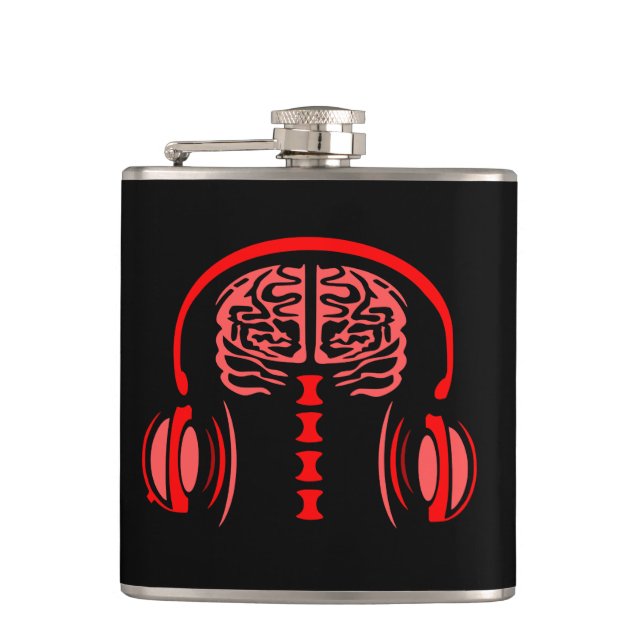 Dr. Brain Tissue Listing to Music Flachmann (Vorderseite)