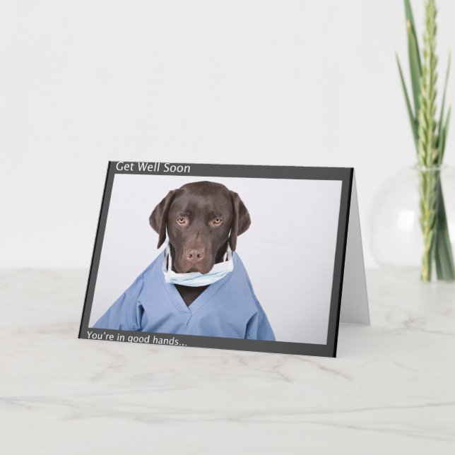 Dr. Buzz's BALD GUT Grußkarte Karte (Vorderseite)