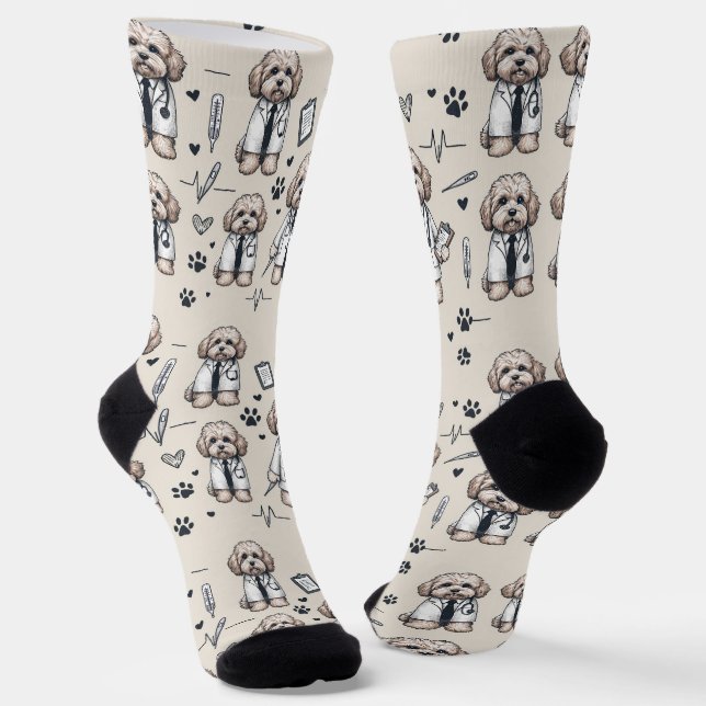 Dr. Cavoodle Socken (Gewinkelt)