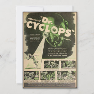 Dr. Cyclops Filmplakat  Einladung
