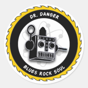 Dr. Danger Robot Sticker