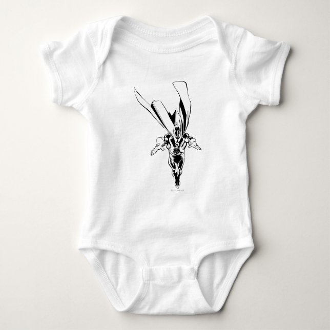 Dr. Fate Flying Kontur Baby Strampler (Vorderseite)