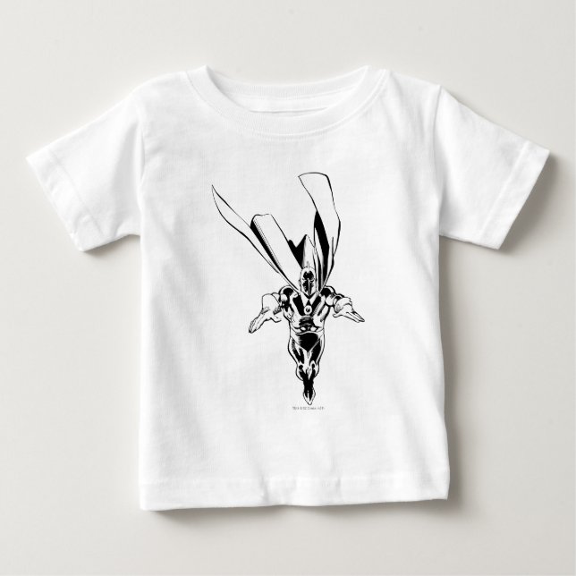 Dr. Fate Flying Kontur Baby T-shirt (Vorderseite)