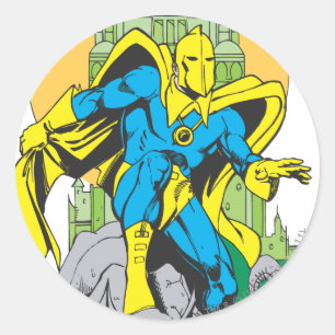 Dr. Fate & Invisible Tower Runder Aufkleber