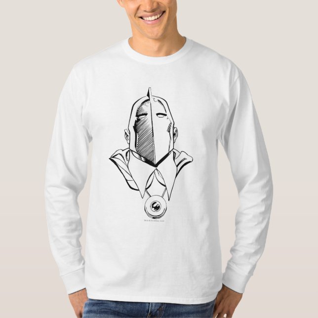 Dr. Fate Mask Kontur T-Shirt (Vorderseite)
